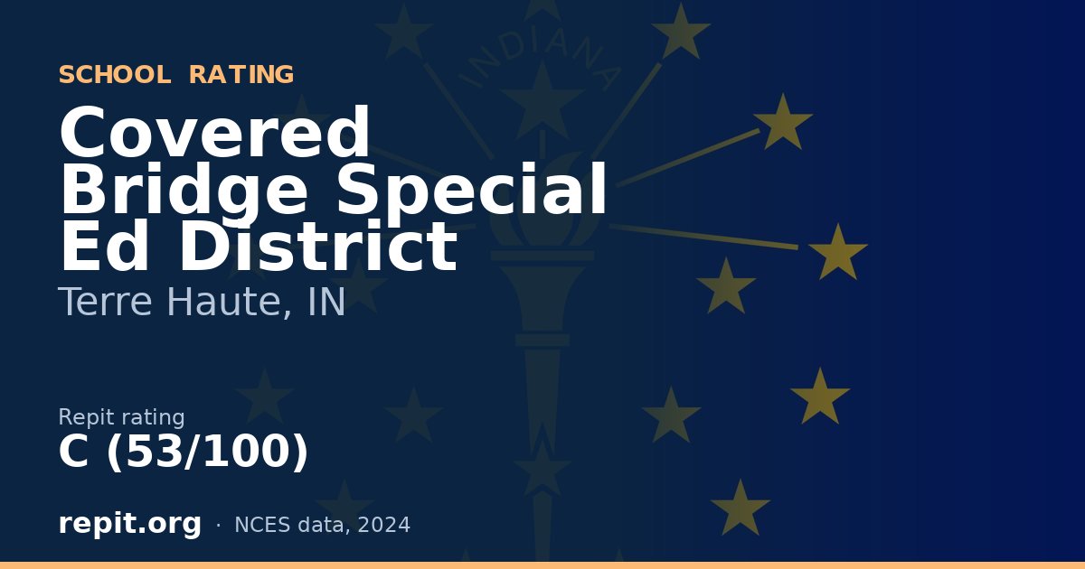 Covered Bridge Special Ed District, Terre Haute, IN — Repit school rating C (53/100)