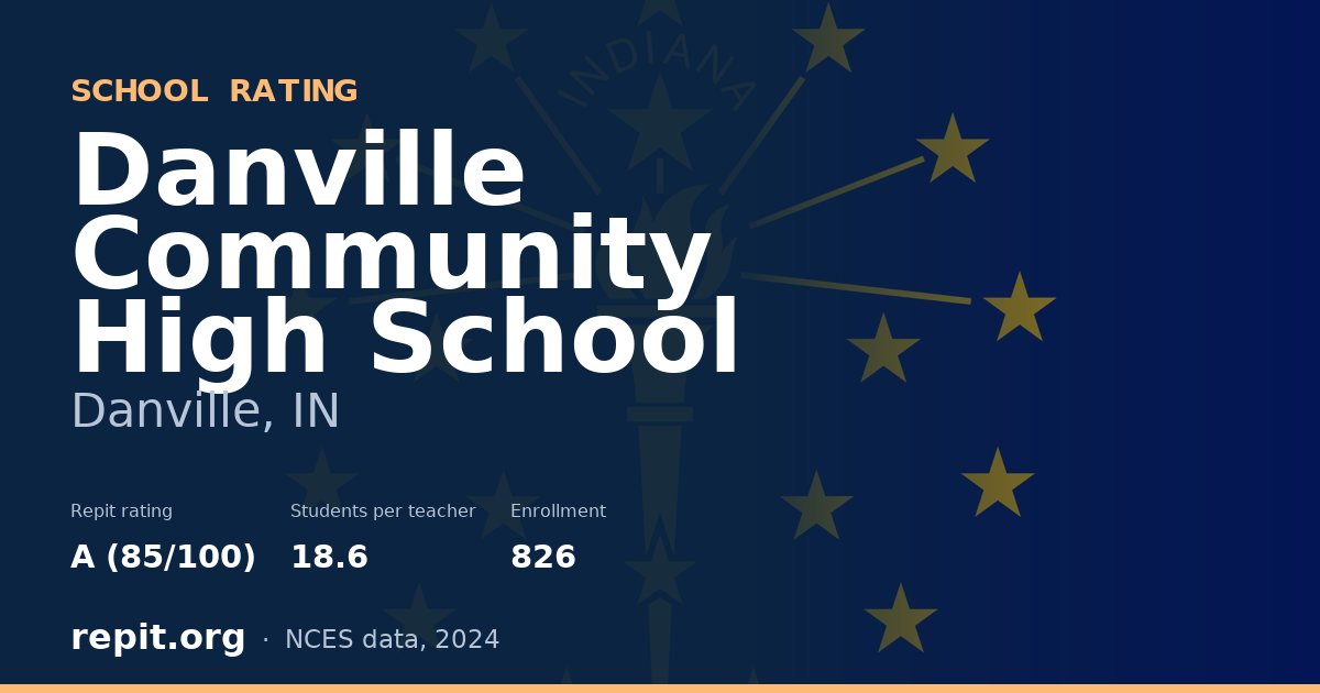 Danville Community High School, Danville, IN — Repit school rating A (85/100)