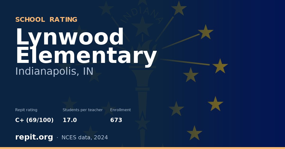Lynwood Elementary, Indianapolis, IN — Repit school rating C+ (69/100)