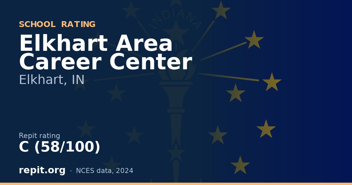 Elkhart Area Career Center, Elkhart, IN — Repit school rating C (58/100)
