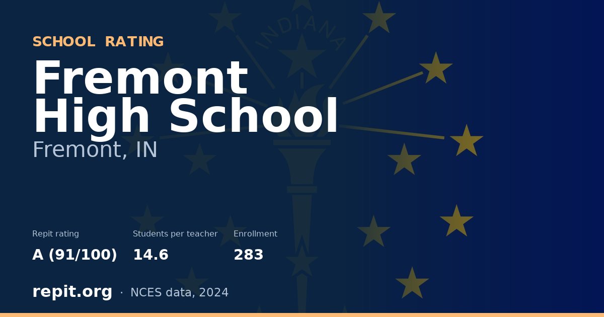 Fremont High School, Fremont, IN — Repit school rating A (91/100)