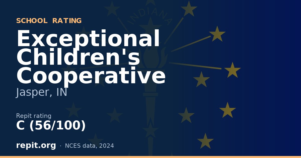 Exceptional Children's Cooperative, Jasper, IN — Repit school rating C (56/100)