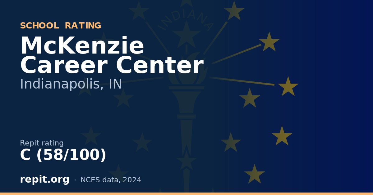 McKenzie Career Center, Indianapolis, IN — Repit school rating C (58/100)