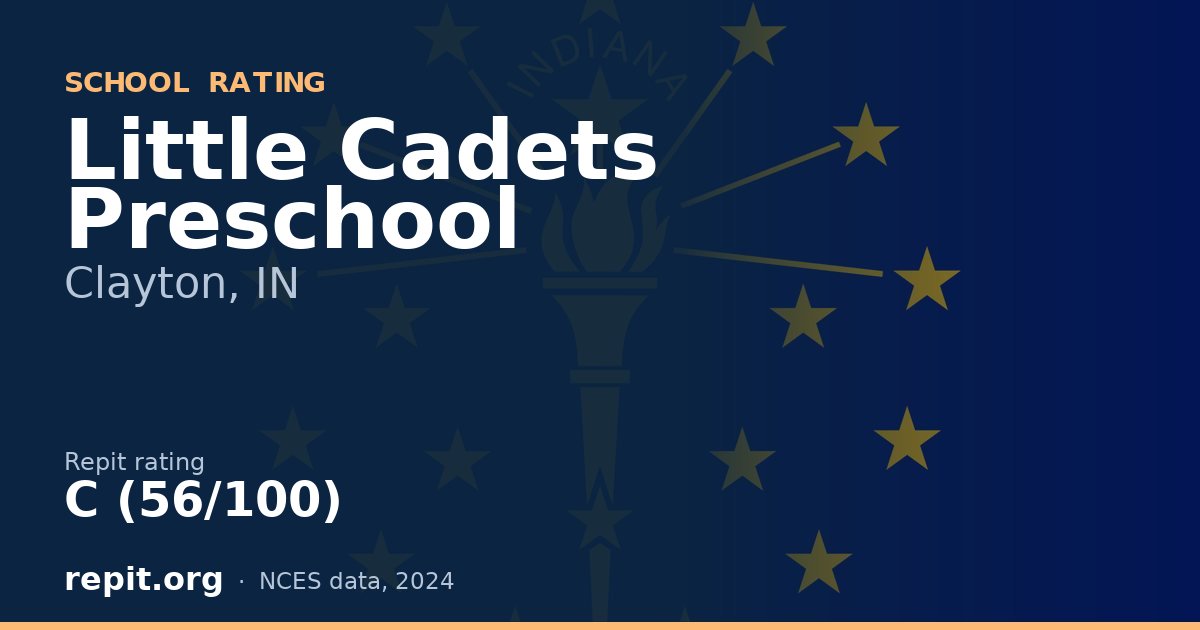 Little Cadets Preschool, Clayton, IN — Repit school rating C (56/100)