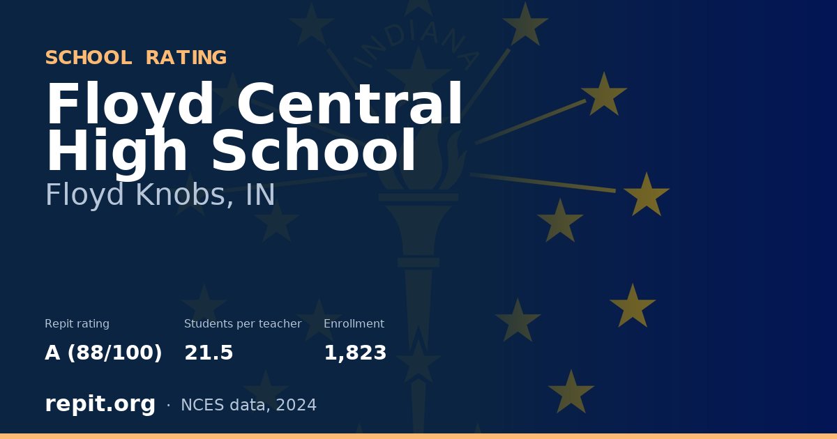 Floyd Central High School, Floyd Knobs, IN — Repit school rating A (88/100)