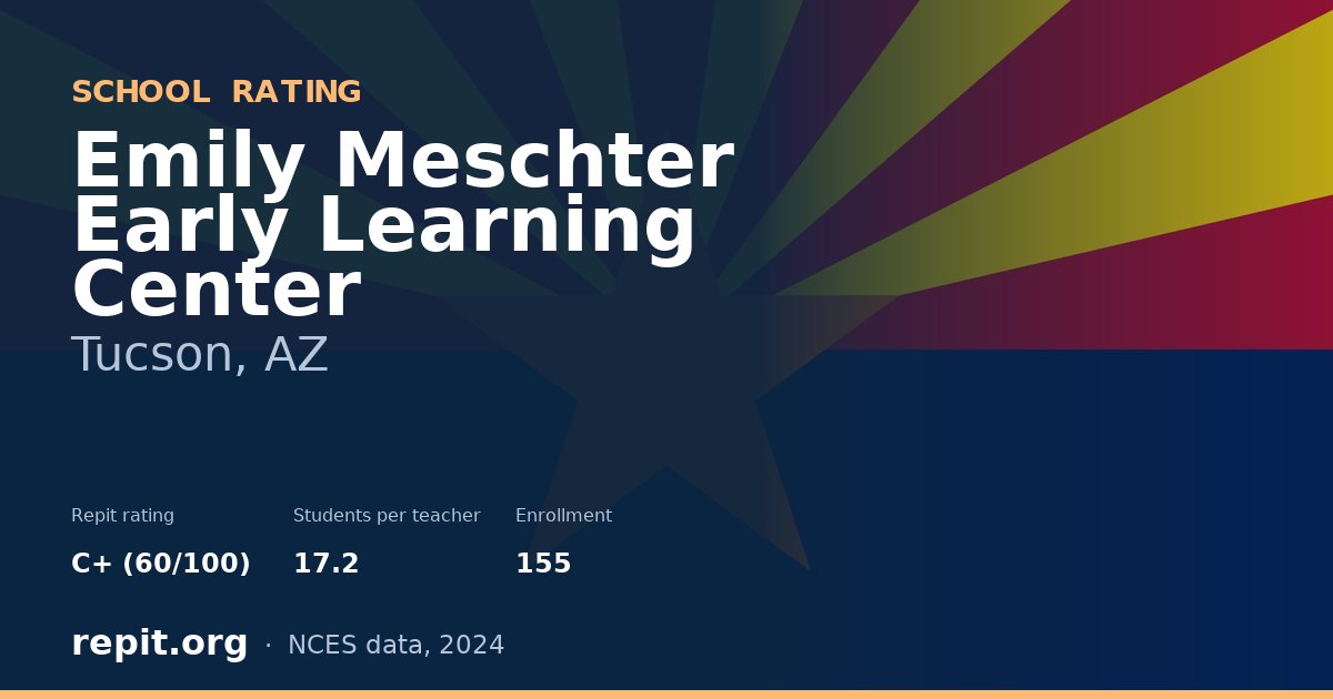 Emily Meschter Early Learning Center, Tucson, AZ — Repit school rating C+ (60/100)