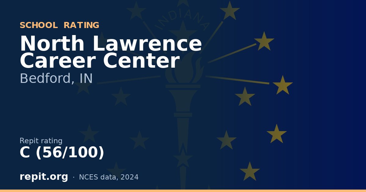 North Lawrence Career Center, Bedford, IN — Repit school rating C (56/100)
