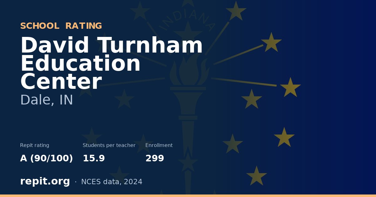 David Turnham Education Center, Dale, IN — Repit school rating A (90/100)