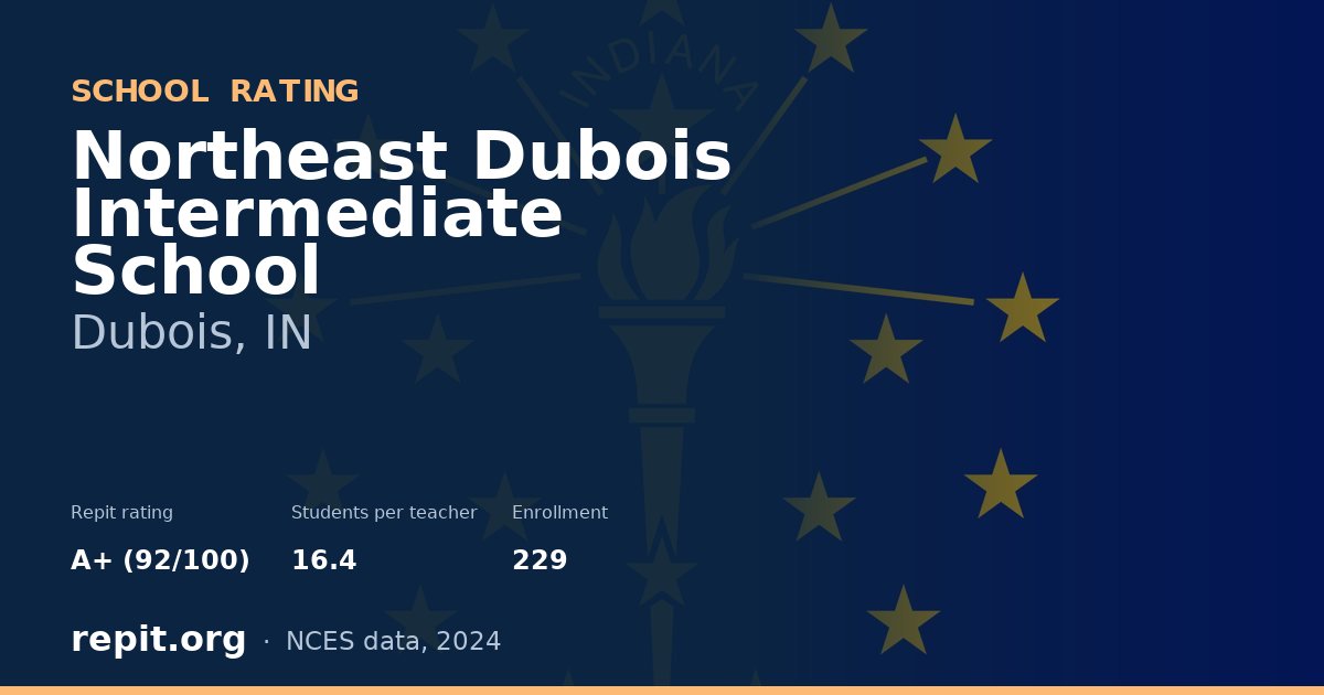 Northeast Dubois Intermediate School, Dubois, IN — Repit school rating A+ (92/100)