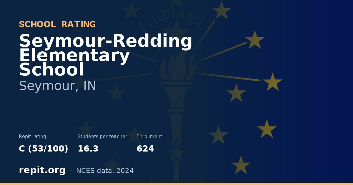 Seymour-Redding Elementary School, Seymour, IN — Repit school rating C (53/100)