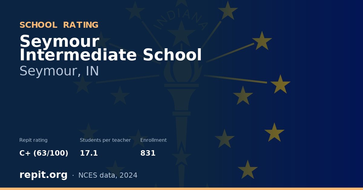 Seymour Intermediate School, Seymour, IN — Repit school rating C+ (63/100)