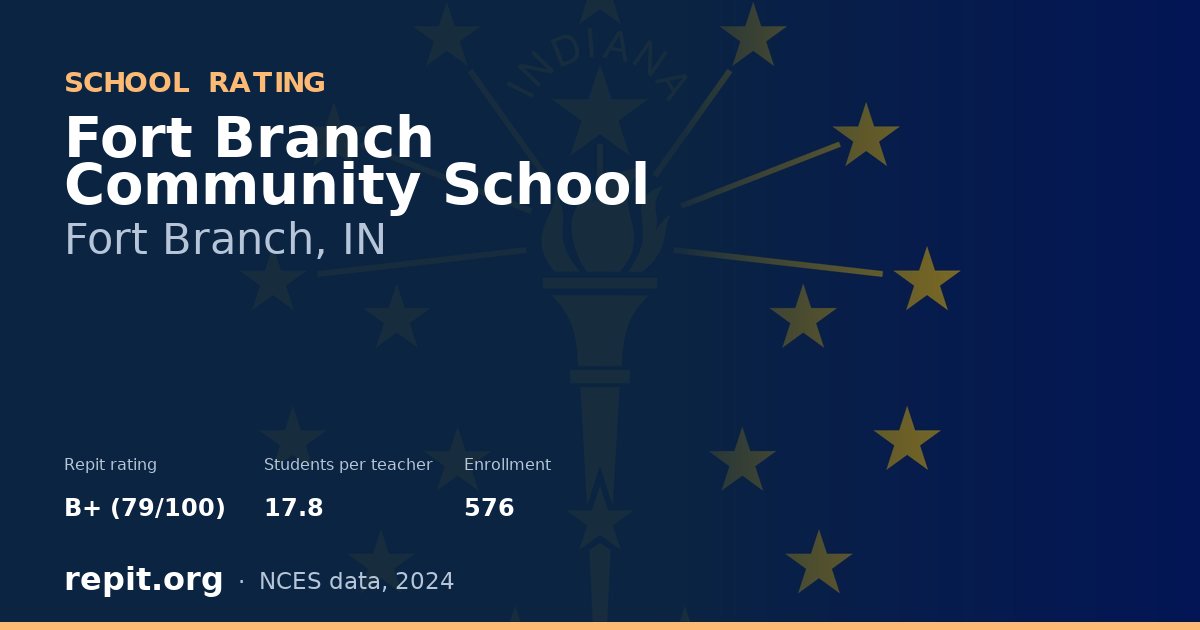Fort Branch Community School, Fort Branch, IN — Repit school rating B+ (79/100)