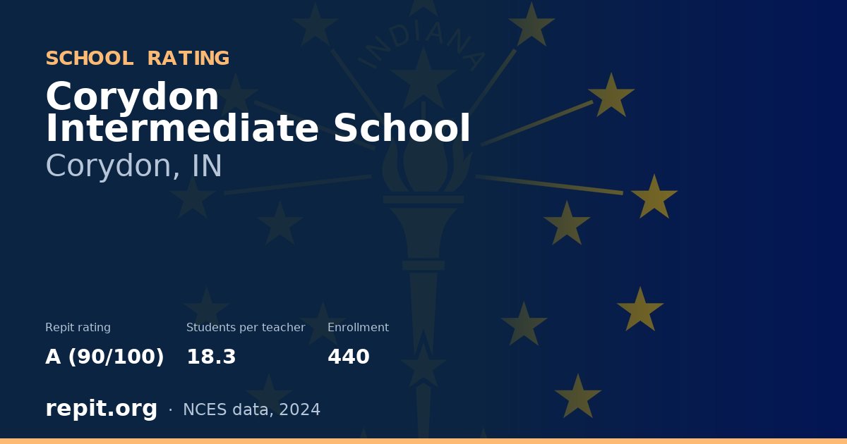 Corydon Intermediate School, Corydon, IN — Repit school rating A (90/100)