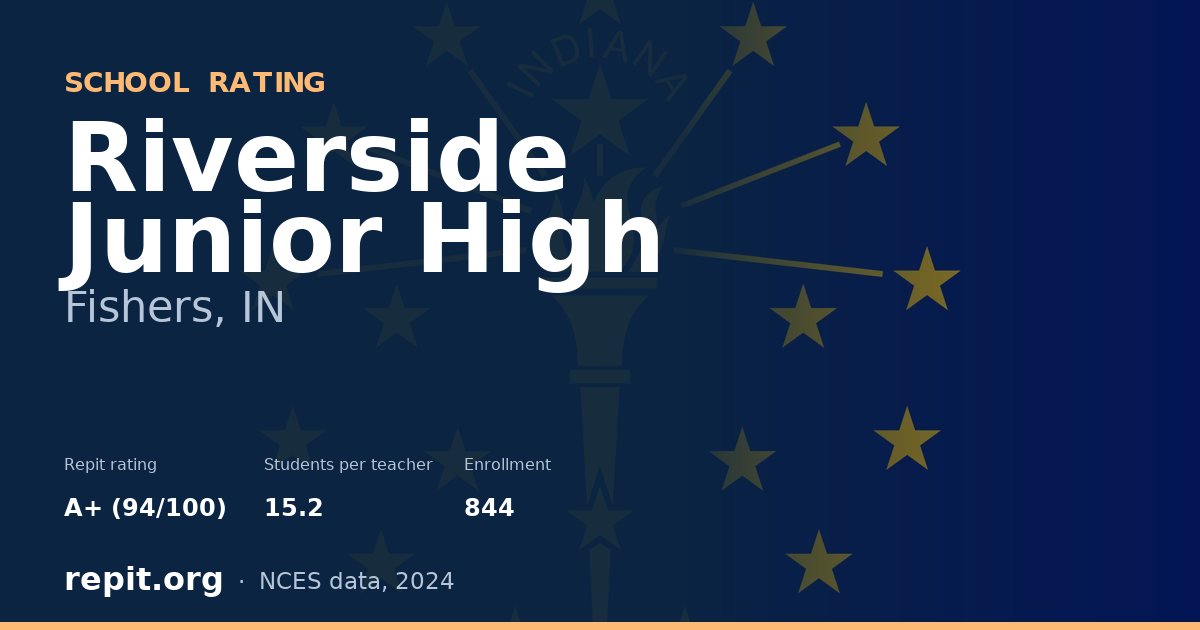 Riverside Junior High, Fishers, IN — Repit school rating A+ (94/100)