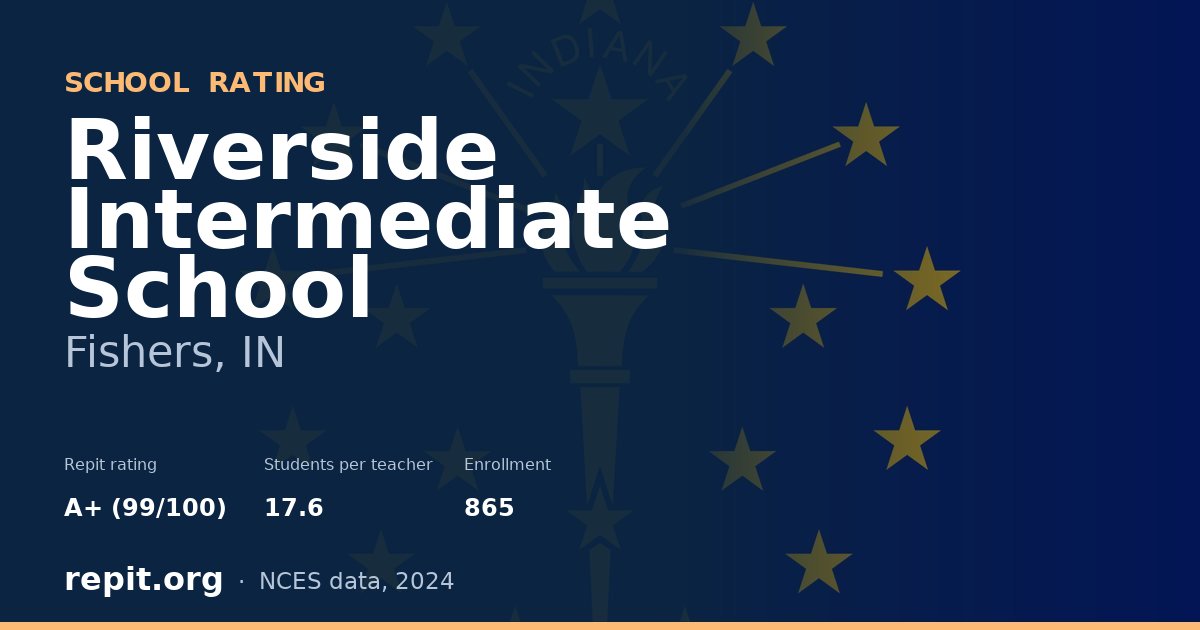 Riverside Intermediate School, Fishers, IN — Repit school rating A+ (99/100)
