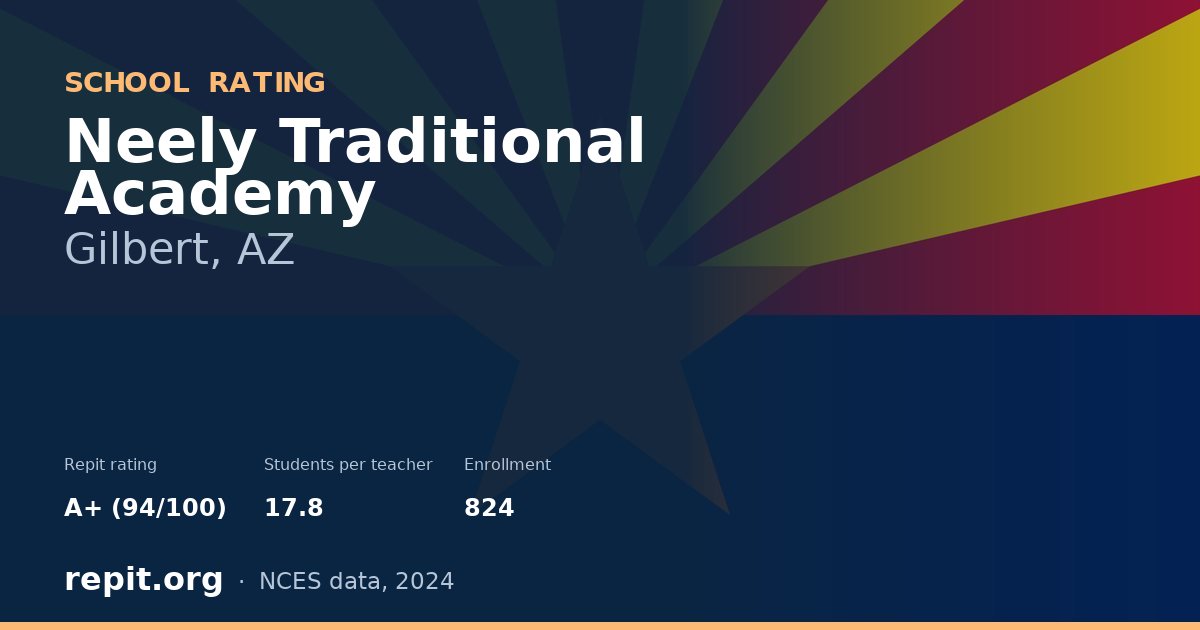 Neely Traditional Academy, Gilbert, AZ — Repit school rating A+ (94/100)