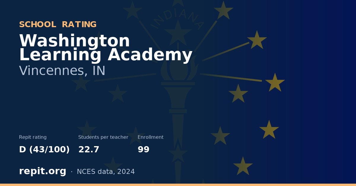 Washington Learning Academy, Vincennes, IN — Repit school rating D (43/100)