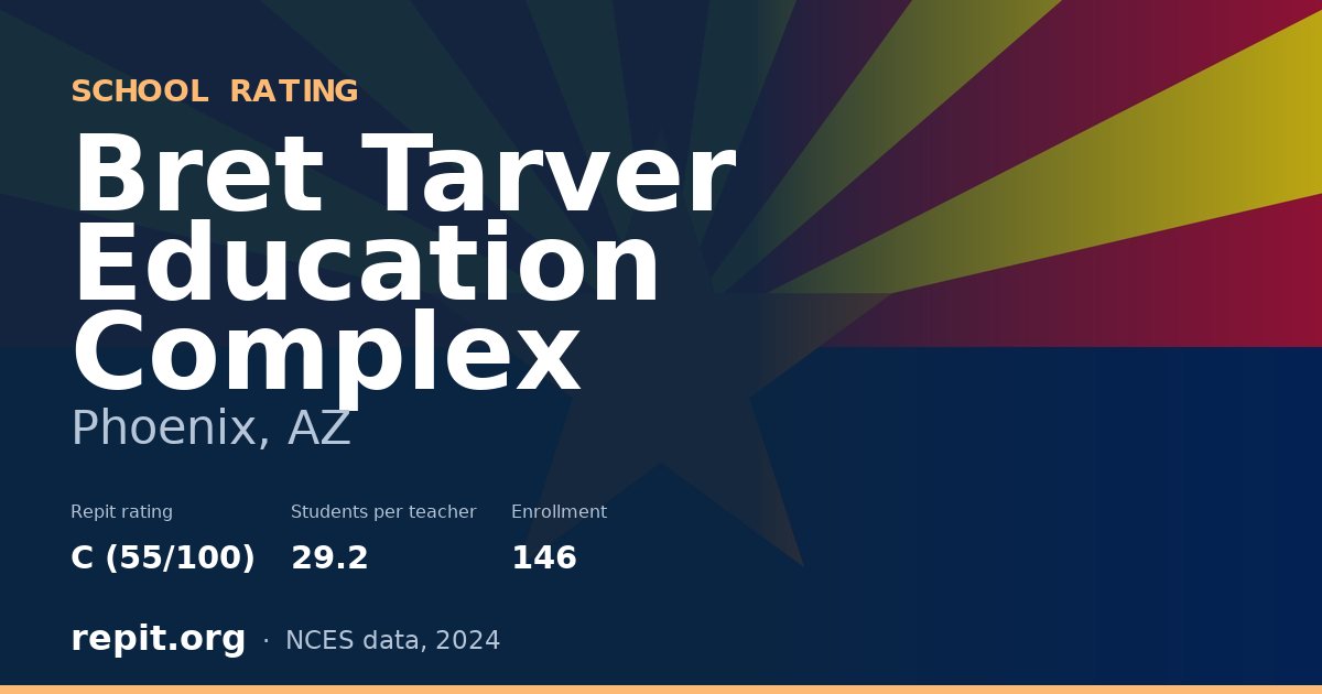 Bret Tarver Education Complex, Phoenix, AZ — Repit school rating C (55/100)