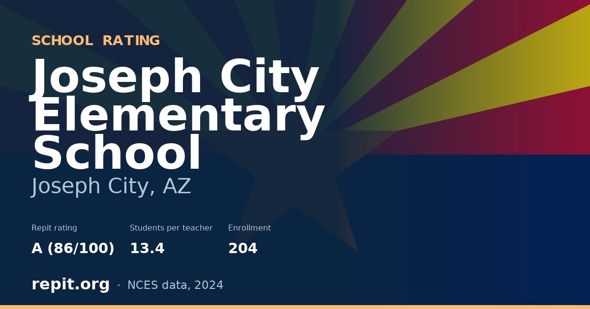 Joseph City Elementary School, Joseph City, AZ — Repit school rating A (86/100)