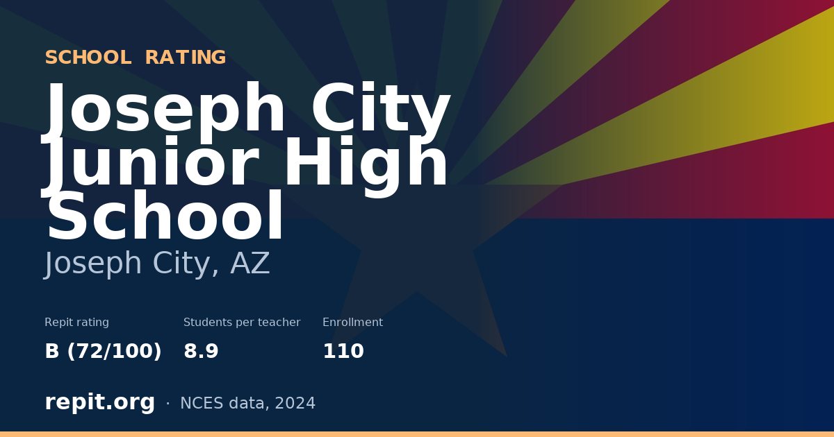 Joseph City Junior High School, Joseph City, AZ — Repit school rating B (72/100)