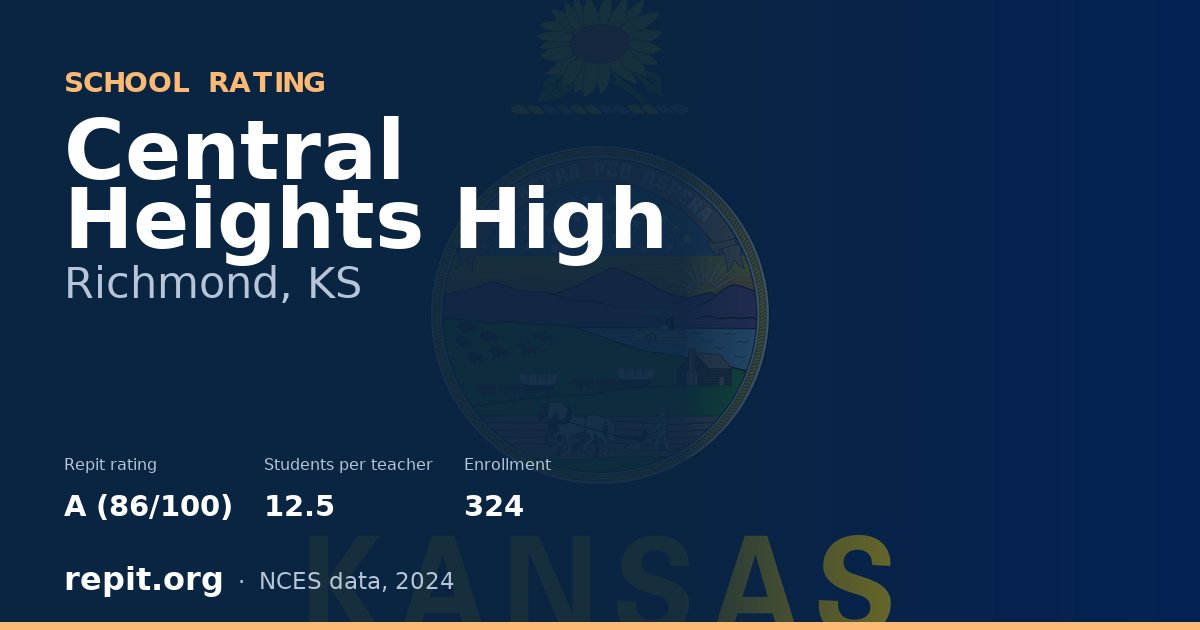 Central Heights High, Richmond, KS — Repit school rating A (86/100)