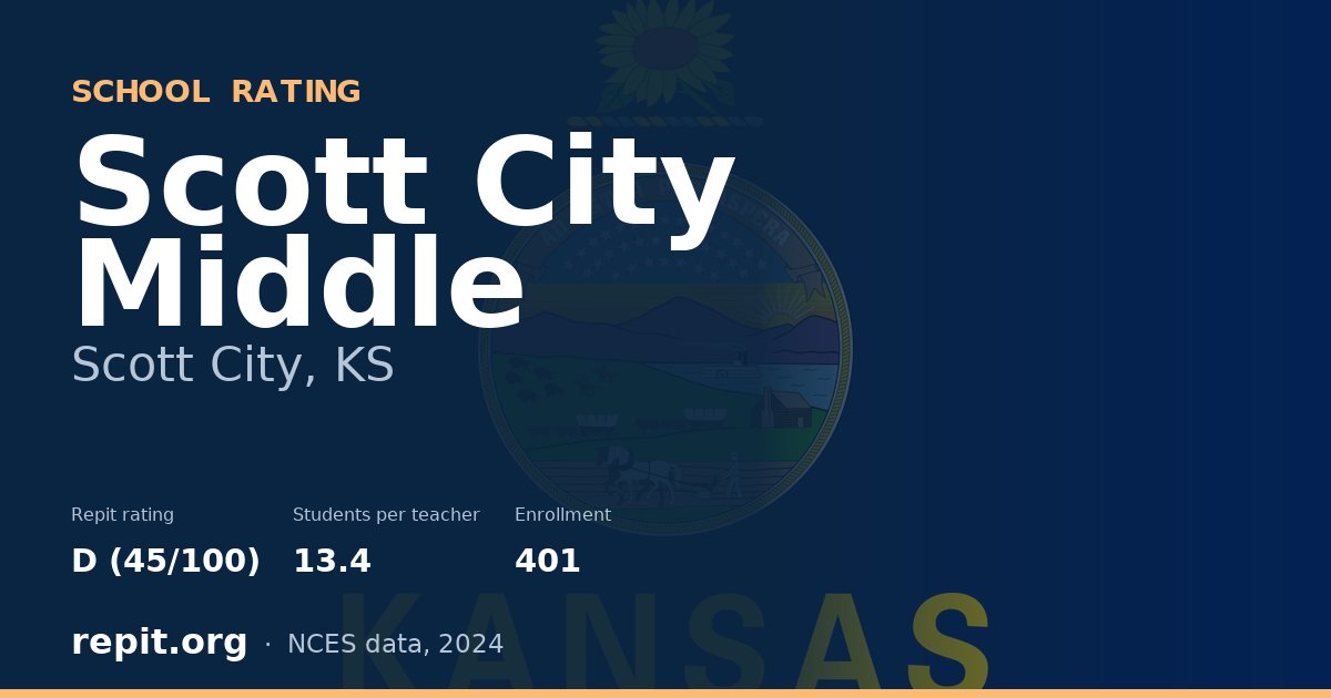 Scott City Middle, Scott City, KS — Repit school rating D (45/100)