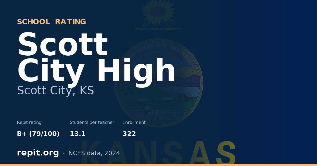 Scott City High, Scott City, KS — Repit school rating B+ (79/100)