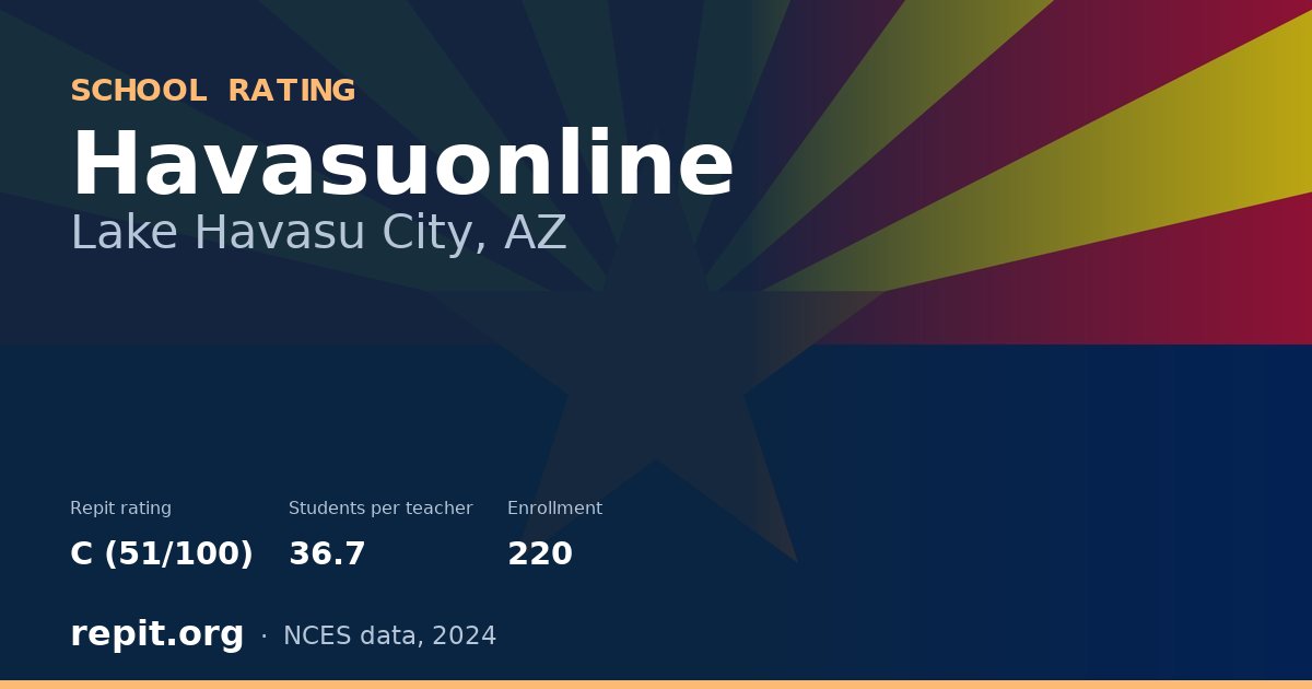 Havasuonline, Lake Havasu City, AZ — Repit school rating C (51/100)