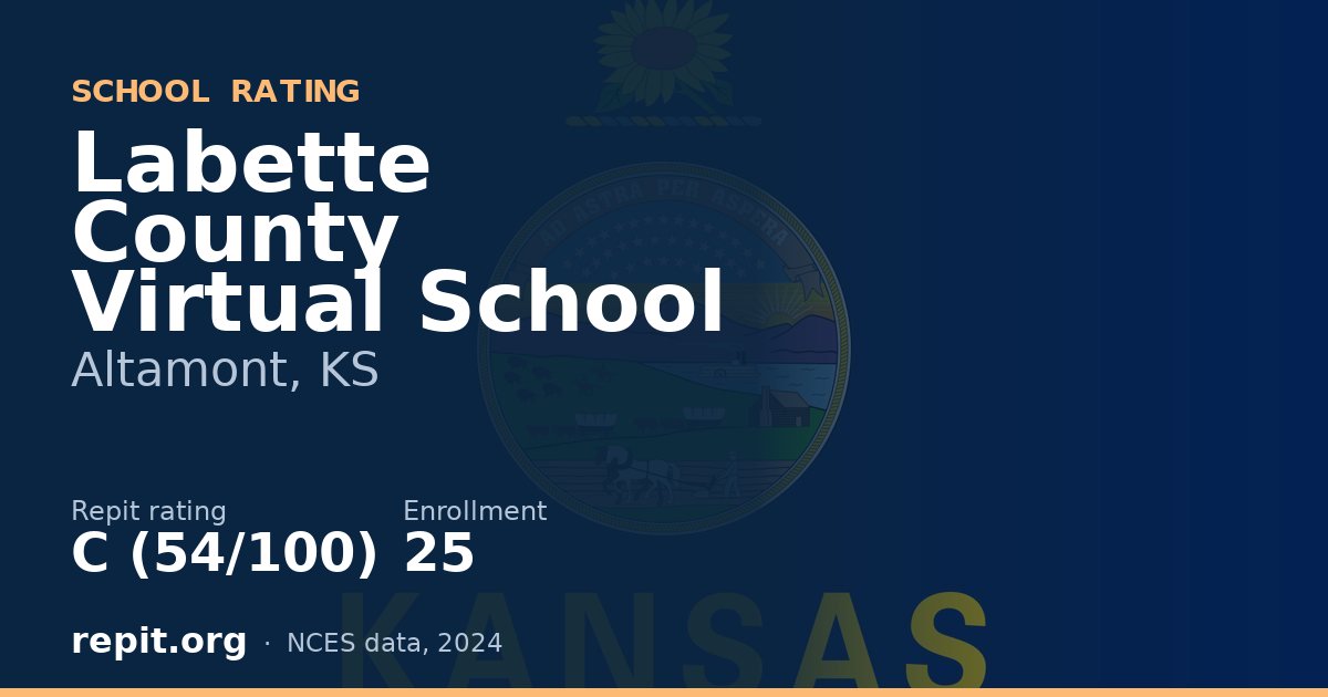 Labette County Virtual School, Altamont, KS — Repit school rating C (54/100)