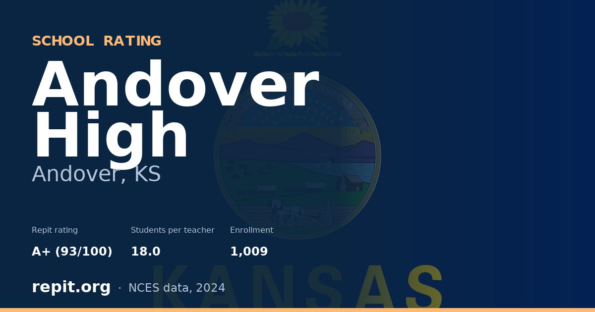 Andover High, Andover, KS — Repit school rating A+ (93/100)