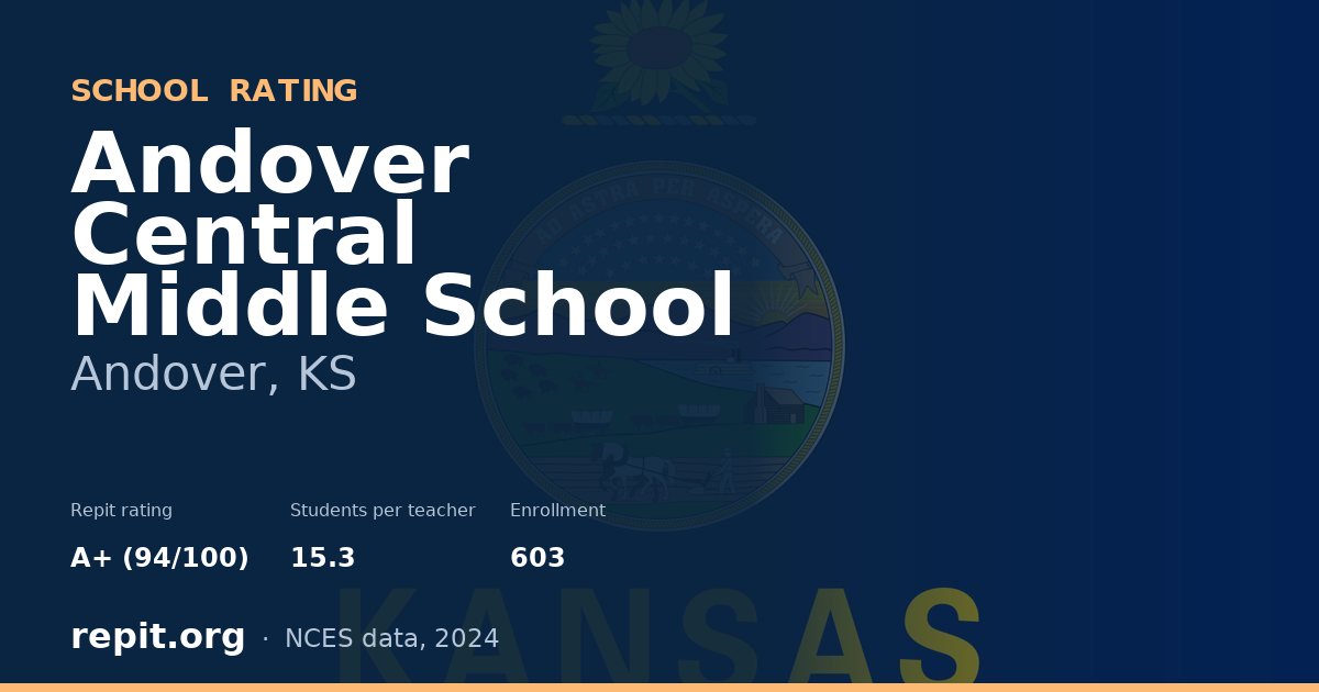 Andover Central Middle School, Andover, KS — Repit school rating A+ (94/100)