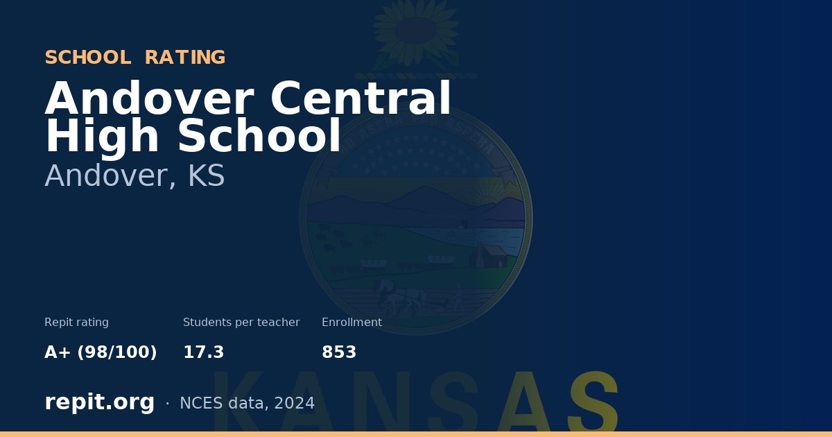 Andover Central High School, Andover, KS — Repit school rating A+ (98/100)