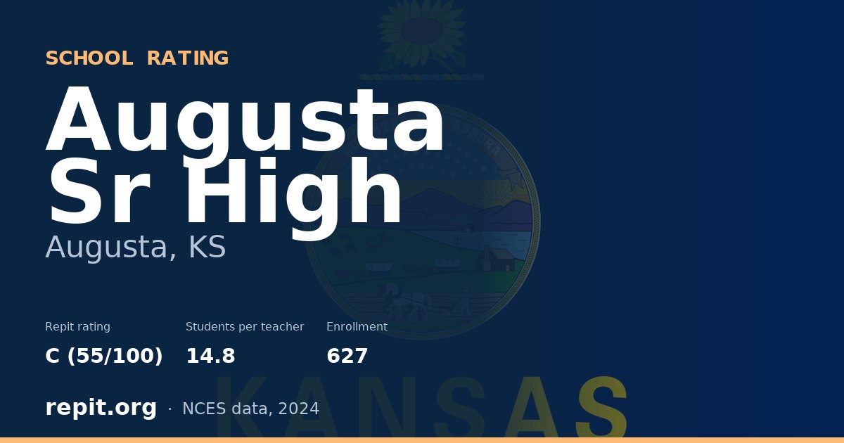 Augusta Sr High, Augusta, KS — Repit school rating C (55/100)