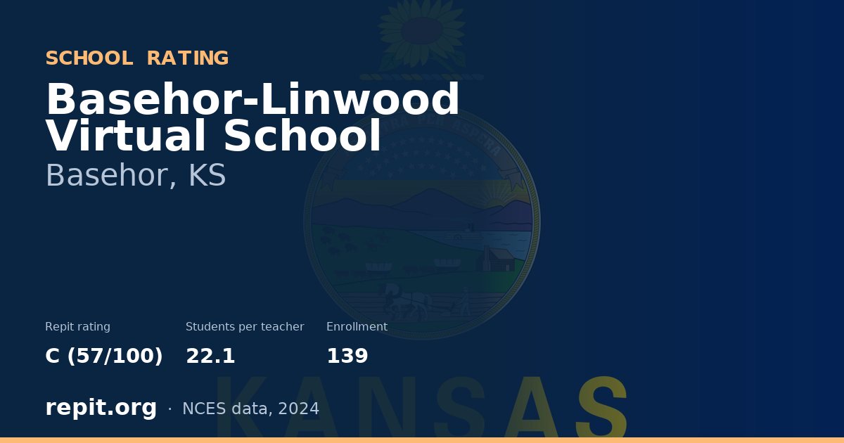 Basehor-Linwood Virtual School, Basehor, KS — Repit school rating C (57/100)