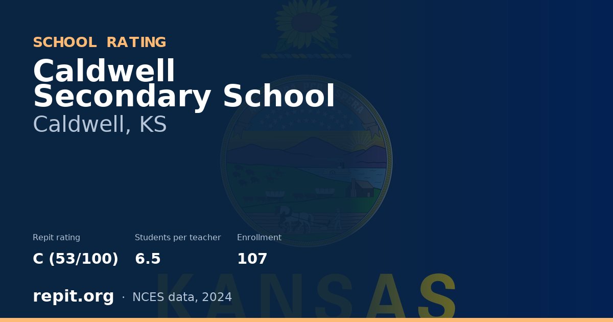 Caldwell Secondary School, Caldwell, KS — Repit school rating C (53/100)
