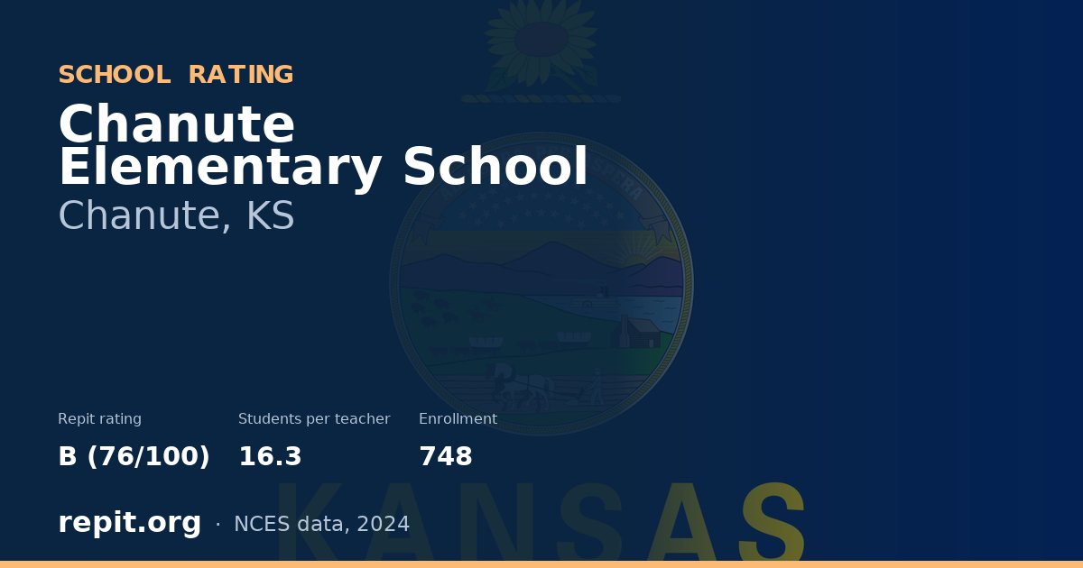 Chanute Elementary School, Chanute, KS — Repit school rating B (76/100)