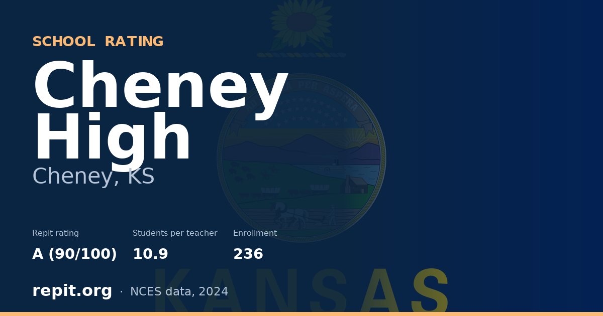 Cheney High, Cheney, KS — Repit school rating A (90/100)