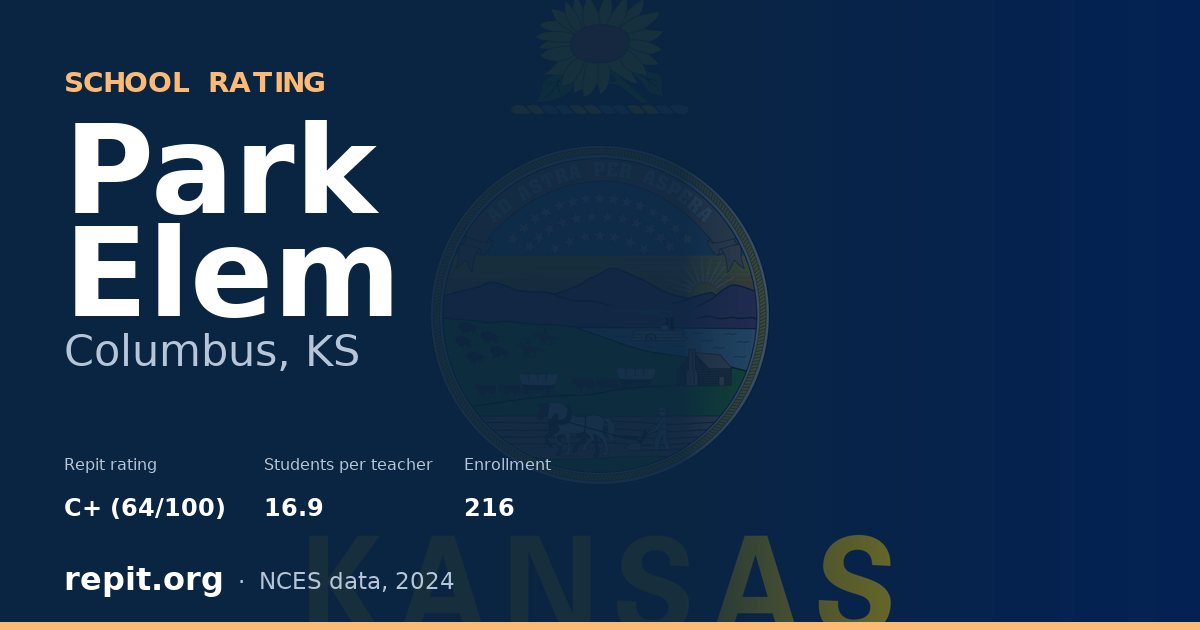 Park Elem, Columbus, KS — Repit school rating C+ (64/100)
