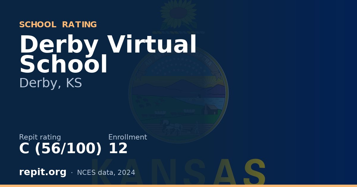 Derby Virtual School, Derby, KS — Repit school rating C (56/100)