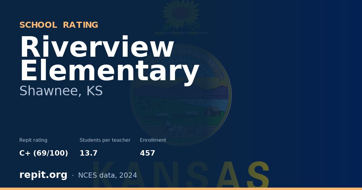 Riverview Elementary, Shawnee, KS — Repit school rating C+ (69/100)