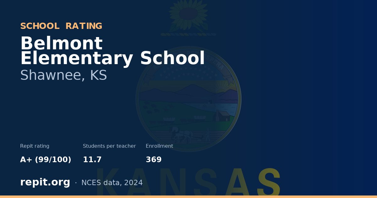 Belmont Elementary School, Shawnee, KS — Repit school rating A+ (99/100)