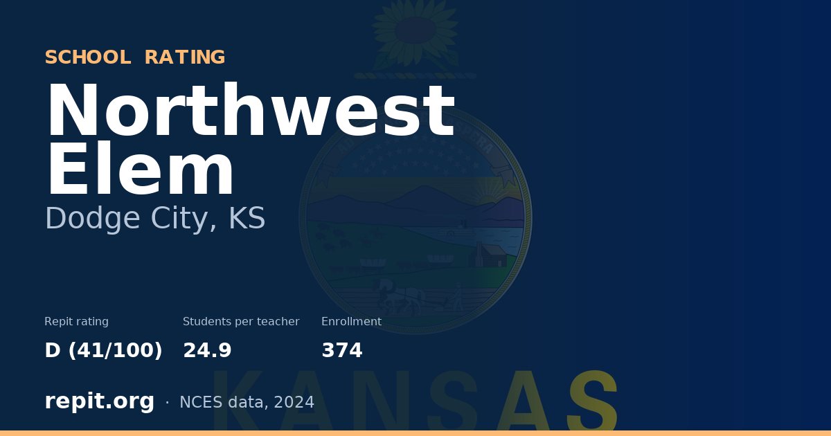 Northwest Elem, Dodge City, KS — Repit school rating D (41/100)
