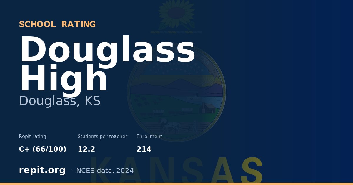 Douglass High, Douglass, KS — Repit school rating C+ (66/100)