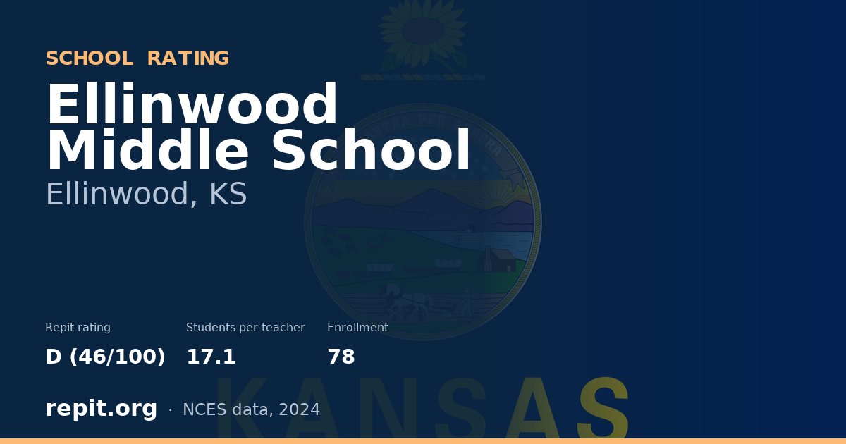 Ellinwood Middle School, Ellinwood, KS — Repit school rating D (46/100)