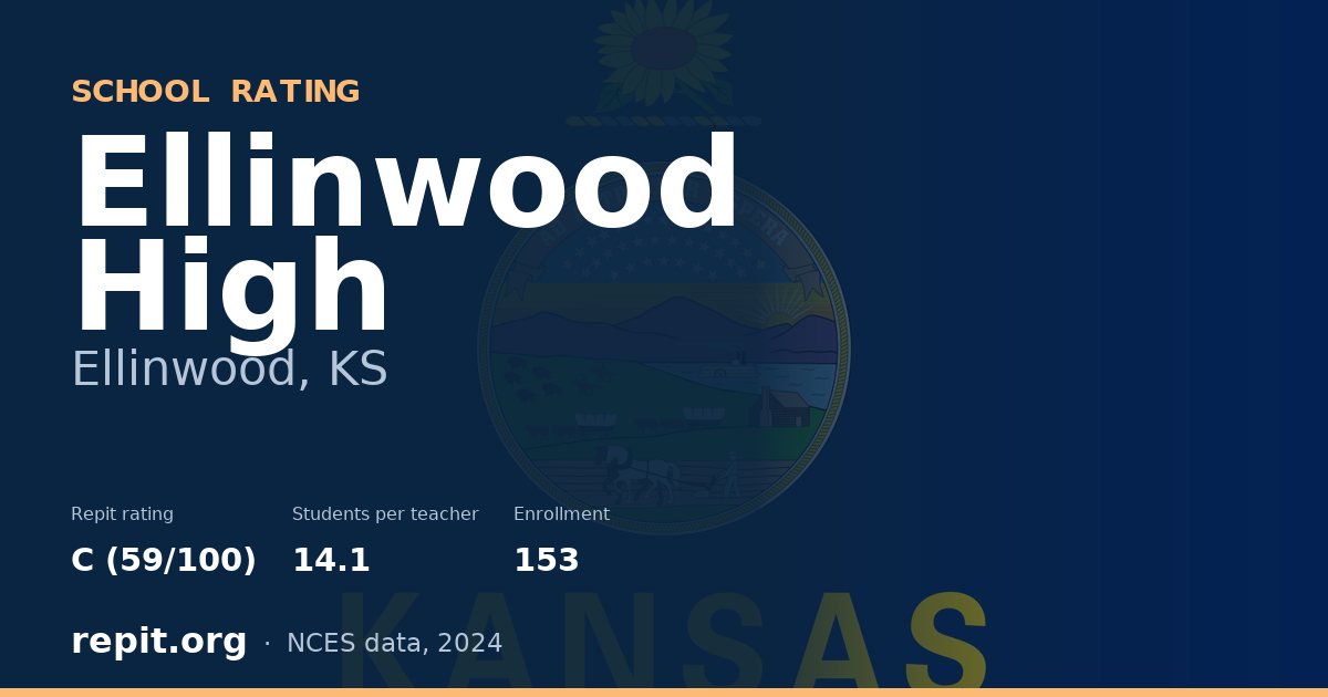 Ellinwood High, Ellinwood, KS — Repit school rating C (59/100)