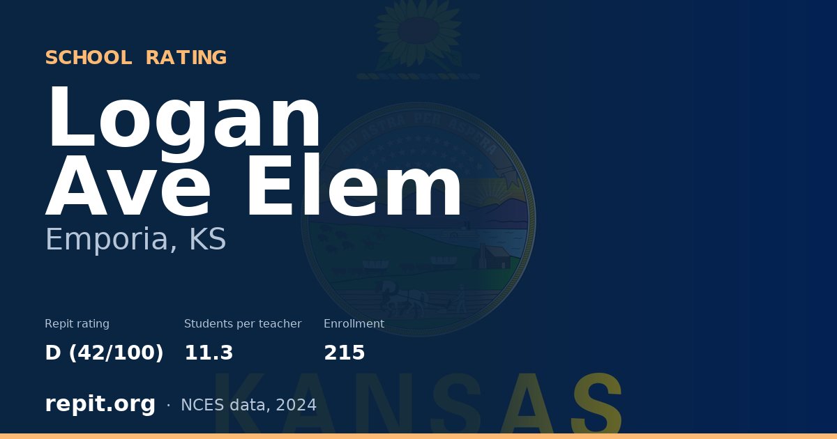Logan Ave Elem, Emporia, KS — Repit school rating D (42/100)