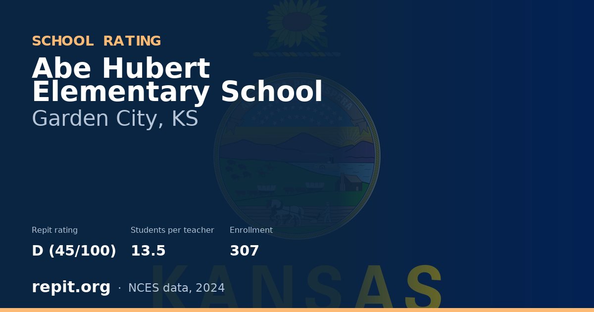 Abe Hubert Elementary School, Garden City, KS — Repit school rating D (45/100)