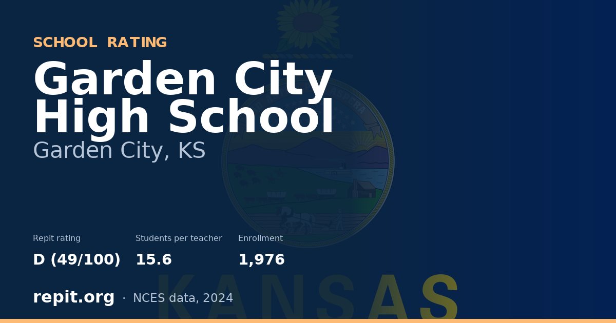 Garden City High School, Garden City, KS — Repit school rating D (49/100)