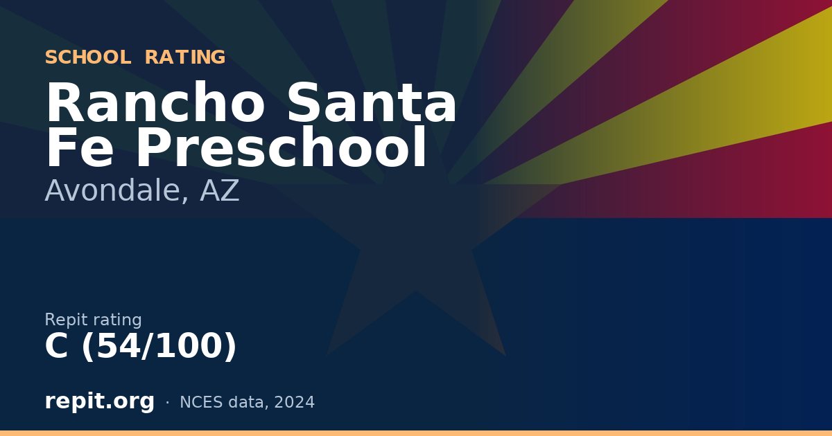 Rancho Santa Fe Preschool, Avondale, AZ — Repit school rating C (54/100)