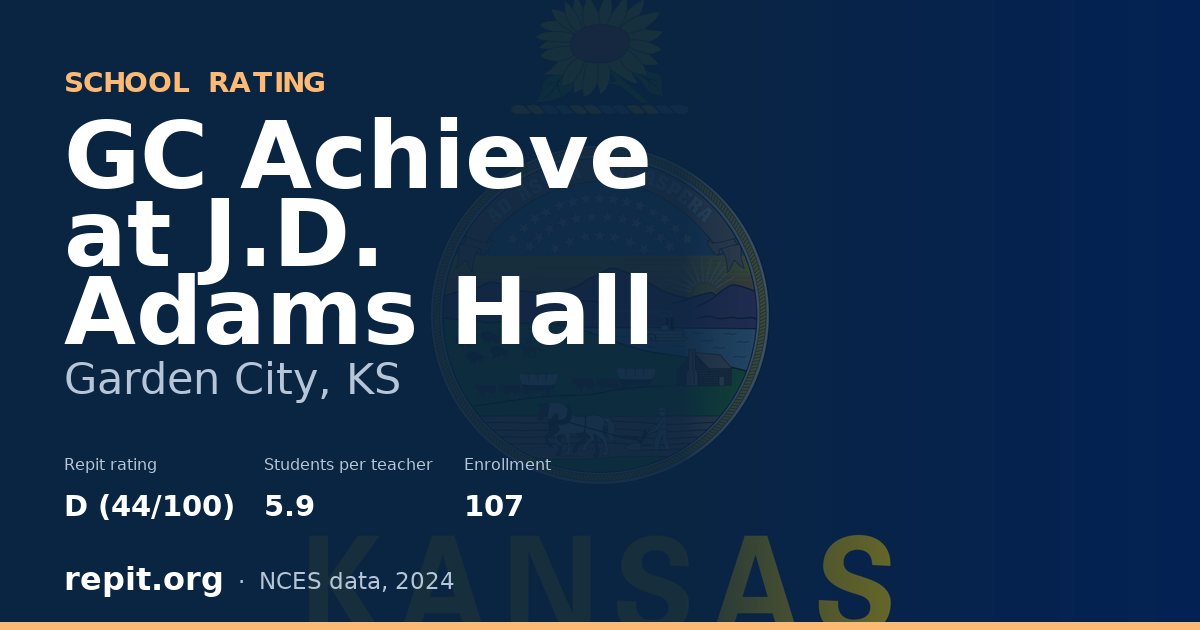 GC Achieve at J.D. Adams Hall, Garden City, KS — Repit school rating D (44/100)